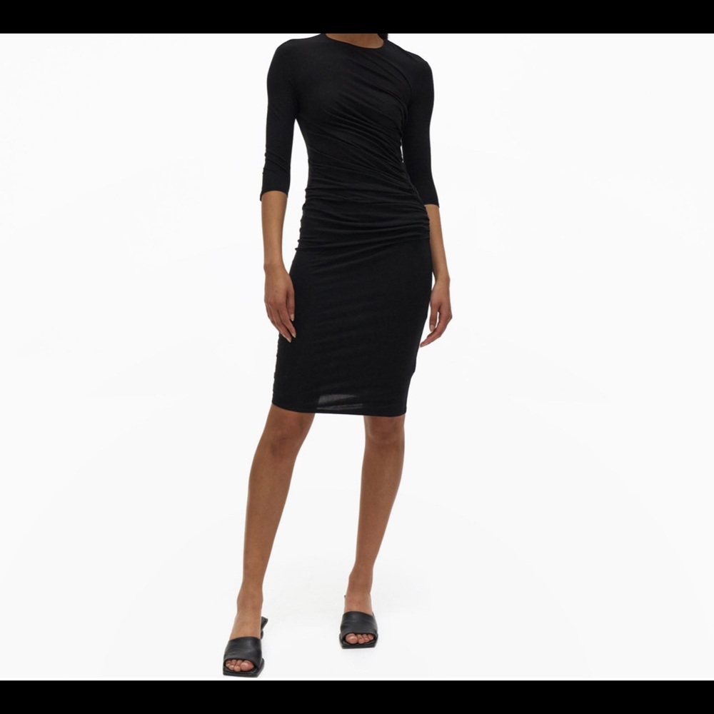 Helmut Lang long sleeve jersey dress